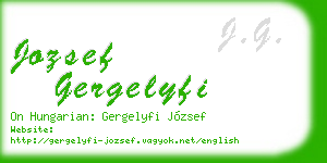 jozsef gergelyfi business card