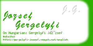 jozsef gergelyfi business card